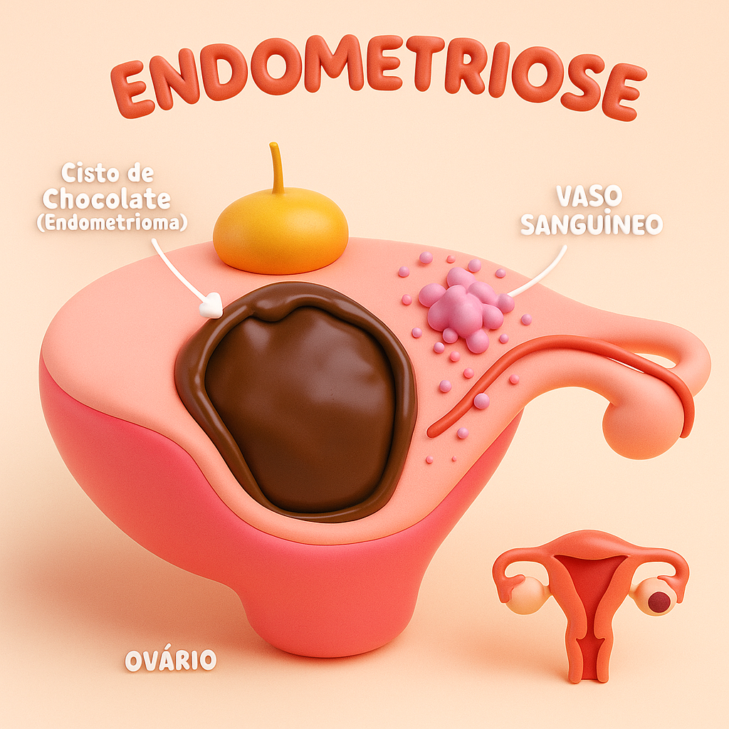 Entenda a endometriose a fundo. Abordamos as causas, os 4 D's dos sintomas, diagnóstico (do ultrassom à laparoscopia) e TODOS os tratamentos. O guia mais completo de 2025.
